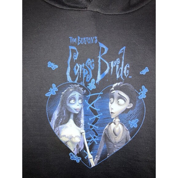 CORPSE BRIDE Licensed Adult Pullover Hooded Sweatshirt Hoodie Size M MEDIUM - Picture 12 of 14